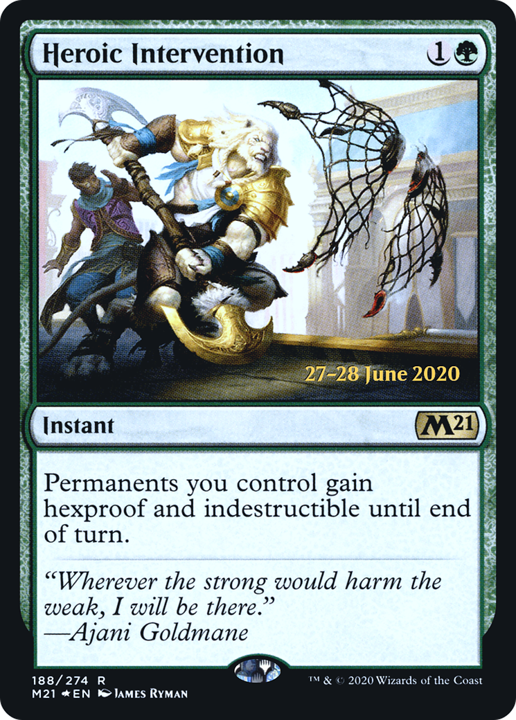 Heroic Intervention (PRE-188S) - Core Set 2021 Promos Foil