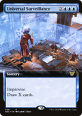 Universal Surveillance (NEC-054) - Neon Dynasty Commander: (Extended Art)