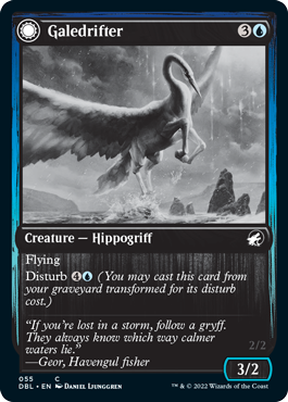 Galedrifter // Waildrifter (DBL-055) - Innistrad: Double Feature: (Double Faced Transform)