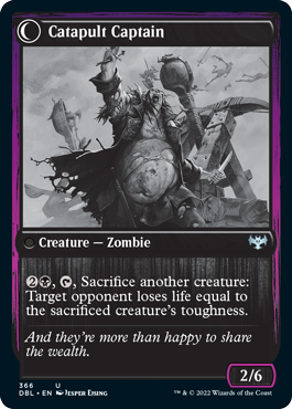 Catapult Fodder // Catapult Captain (DBL-366) - Innistrad: Double Feature: (Double Faced Transform)