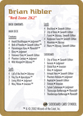 Brian Kibler Decklist (WCD-) - World Championship Decks 2002
