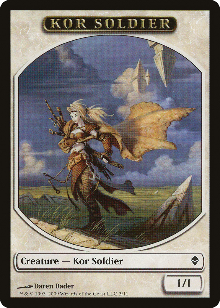 Kor Soldier (ZEN-003) - Zendikar Tokens