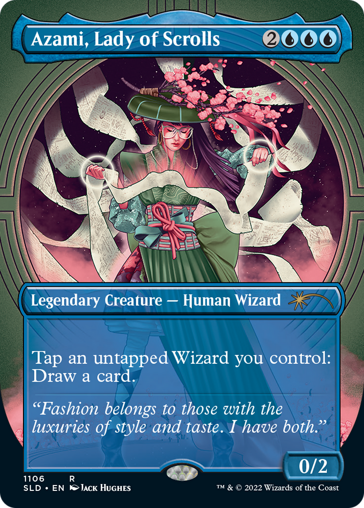 Azami, Lady of Scrolls (SLD-1106) - Secret Lair Drop (Borderless)