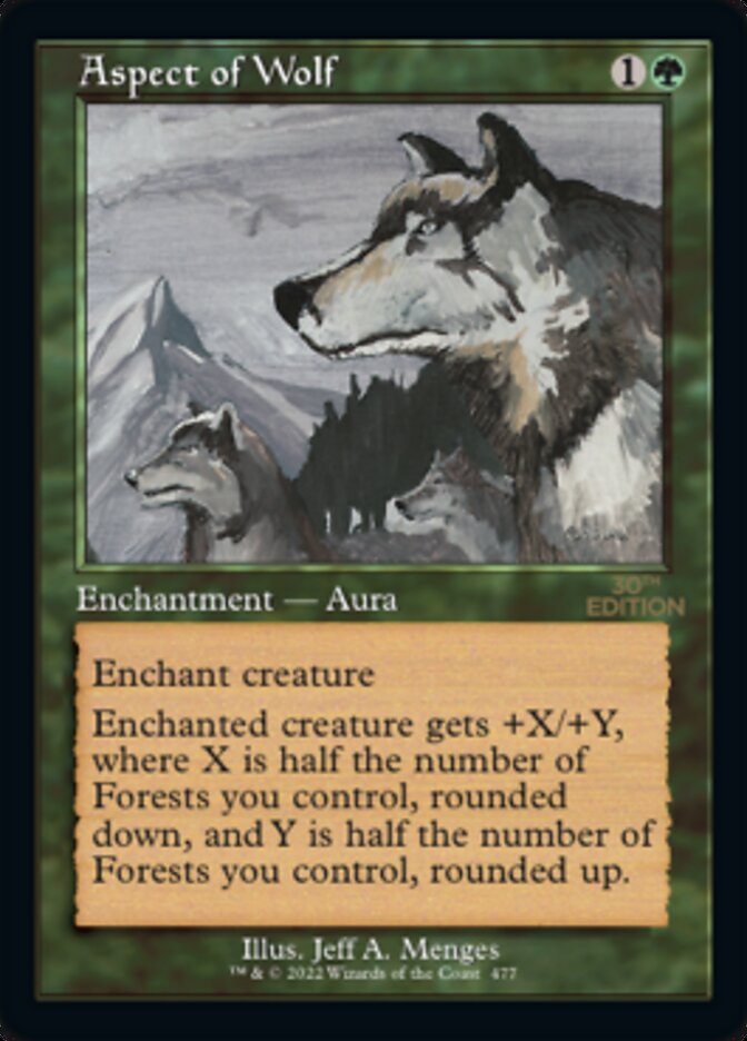 Aspect of Wolf (Retro Frame) (30A-477) - 30th Anniversary Edition