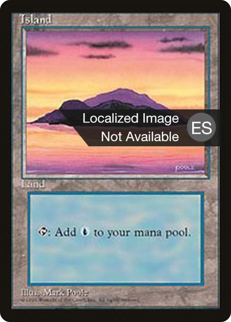 Island (4BB-179) - Fourth Edition Foreign Black Border