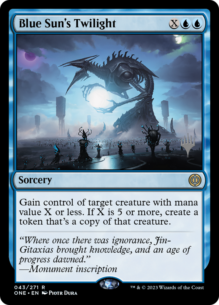 Blue Sun's Twilight (PPONE-043) - Phyrexia: All Will Be One Promos