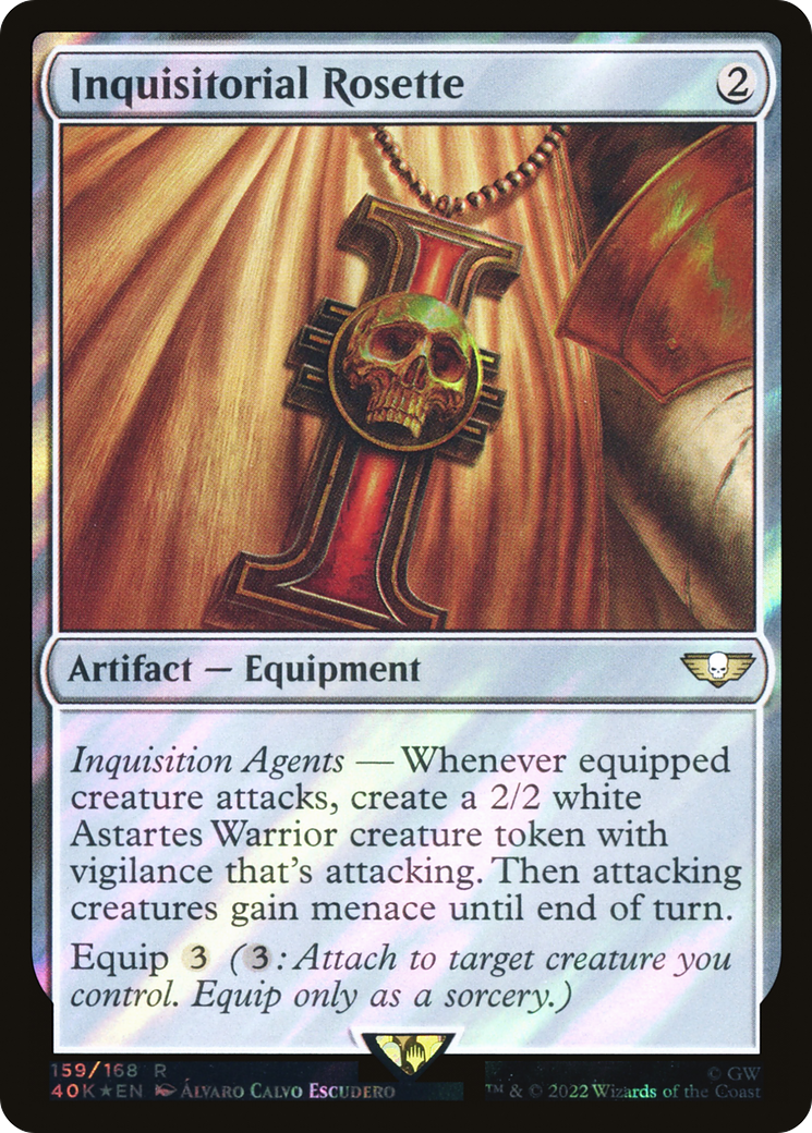 Inquisitorial Rosette (40K-159★) - Warhammer 40,000 Commander Foil