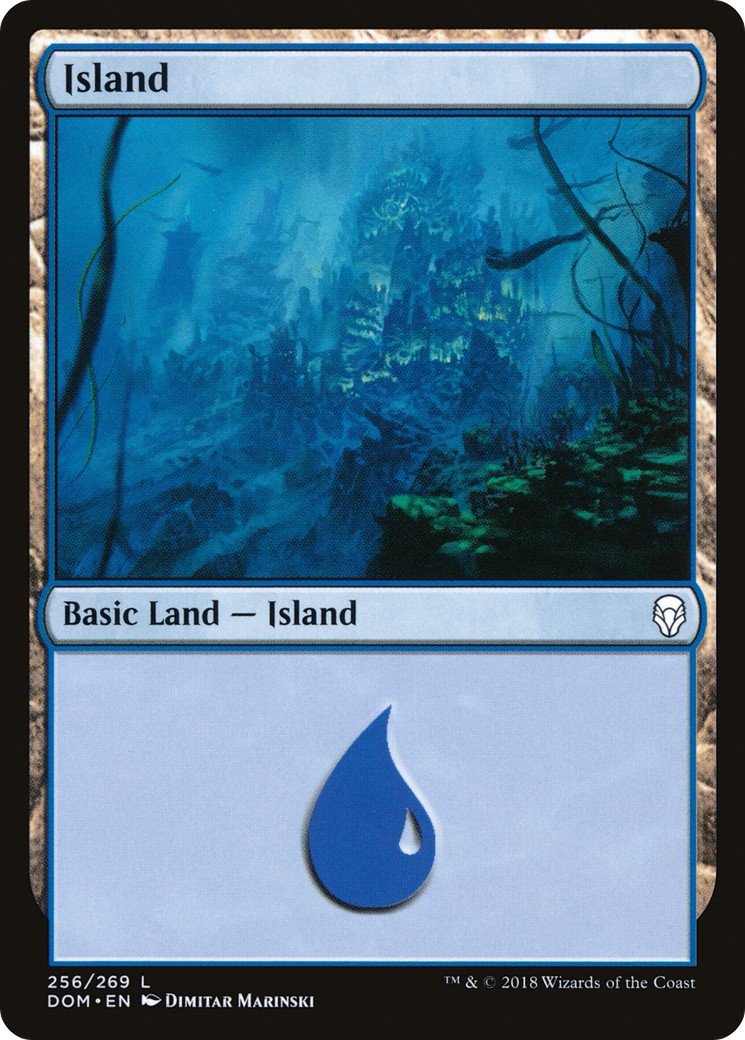 Island (DOM-256) - Dominaria Foil