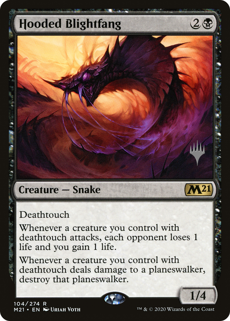 Hooded Blightfang (PPM21-104P) - Core Set 2021 Promos