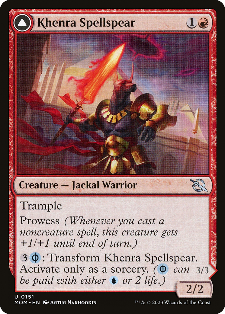 Khenra Spellspear // Gitaxian Spellstalker (MOM-151) - March of the Machine