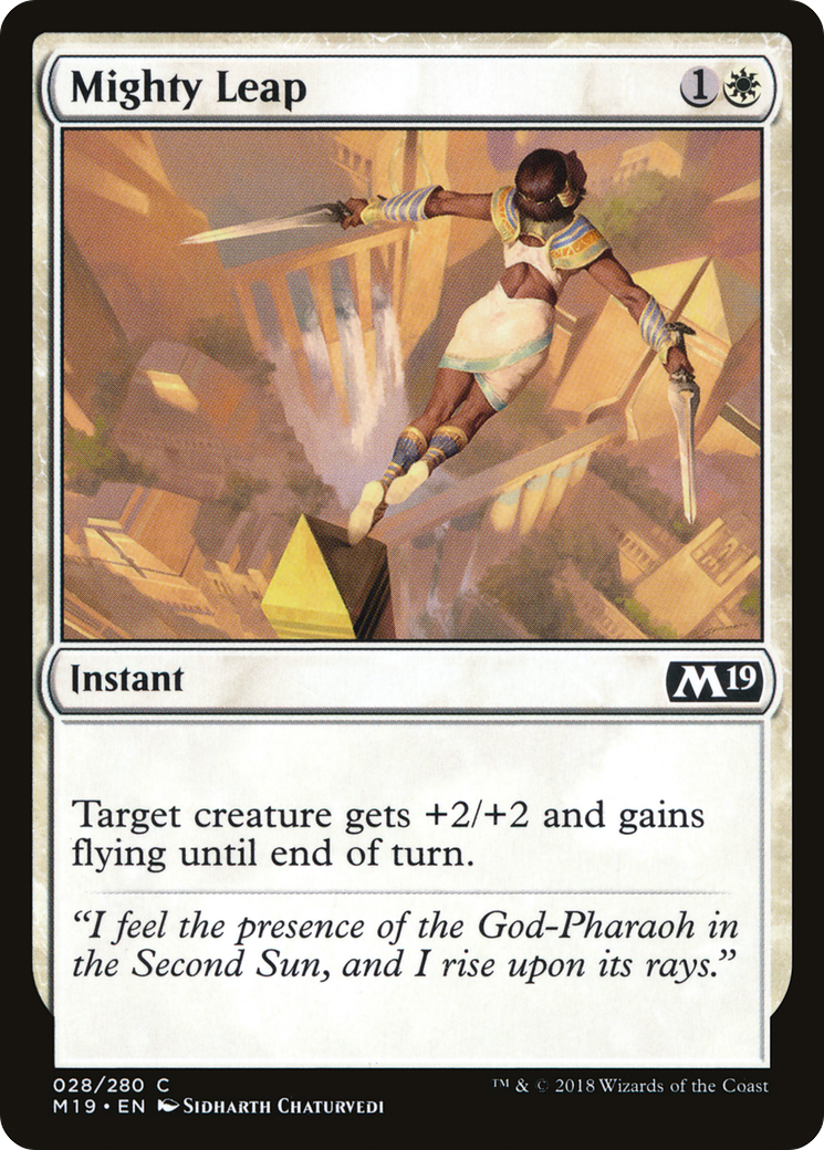 Mighty Leap (M19-028) - Core Set 2019 Foil
