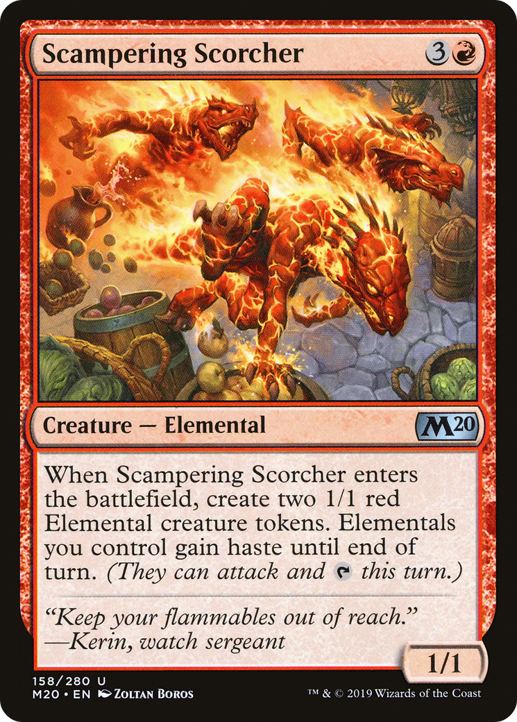 Scampering Scorcher (M20-158) - Core Set 2020 Foil