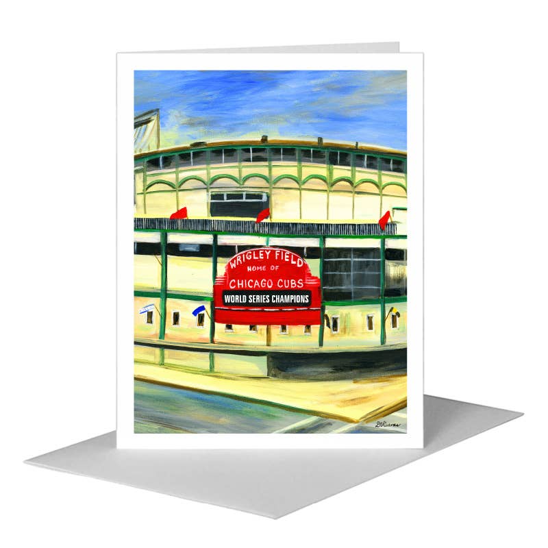 Wrigley Field, Chicago, Greeting Card (#7418F)