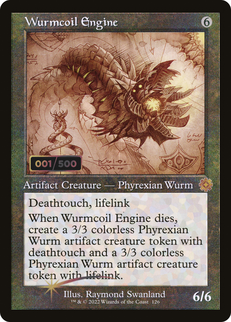 Wurmcoil Engine (BRR-126) - The Brothers' War Retro Artifacts Foil