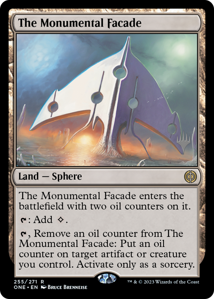 The Monumental Facade (PPONE-255P) - Phyrexia: All Will Be One Promos Foil