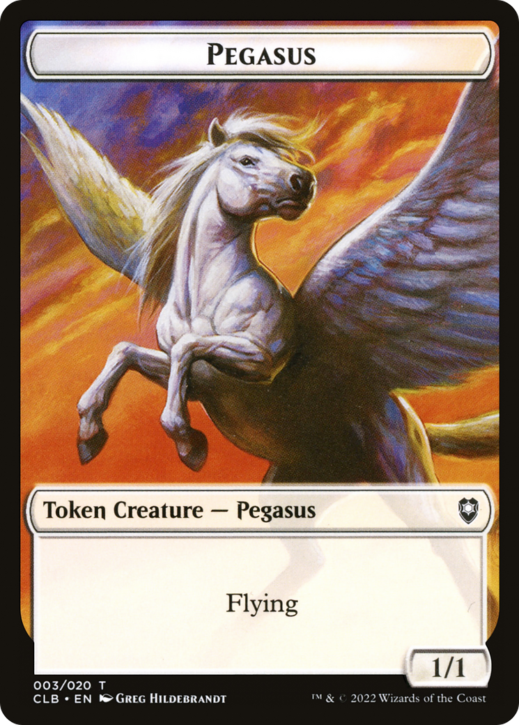 Pegasus (CLB-003) - Battle for Baldur's Gate Tokens Foil