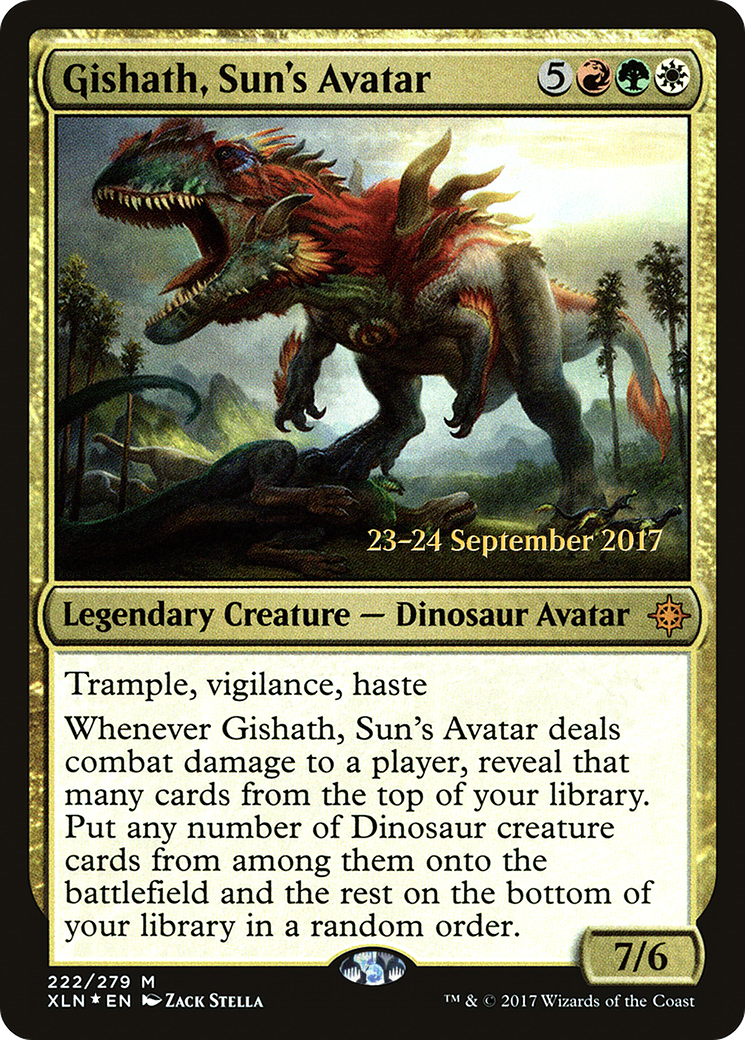 Gishath, Sun's Avatar (PRE-222S) - Ixalan Promos Foil