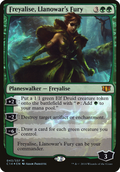 Freyalise, Llanowar's Fury (OVER-043) - Commander 2014 Oversized Foil