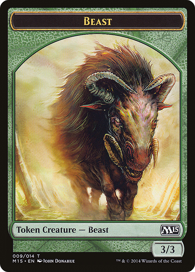 Beast (M15-009) - Magic 2015 Tokens