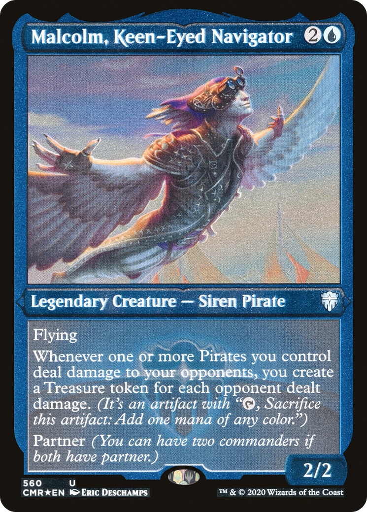 Malcolm, Keen-Eyed Navigator (CMR-560) - Commander Legends Foil