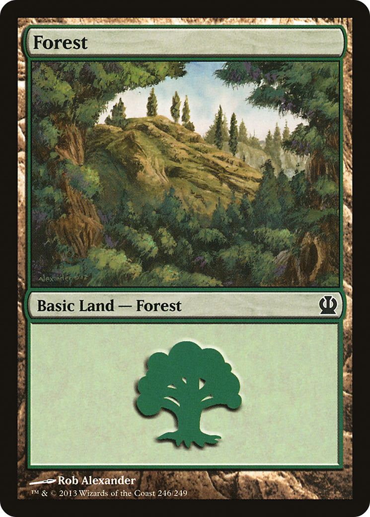 Forest (THS-246) - Theros Foil