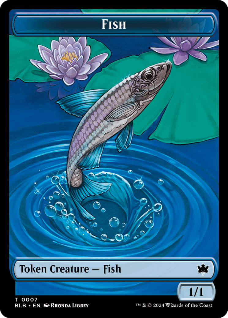 Fish (BLB-007) - Bloomburrow Tokens