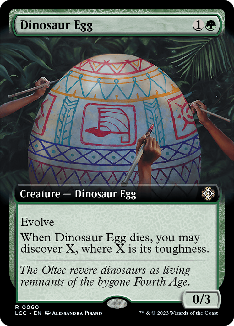 Dinosaur Egg (LCC-060) - The Lost Caverns of Ixalan Commander: (Extended Art)