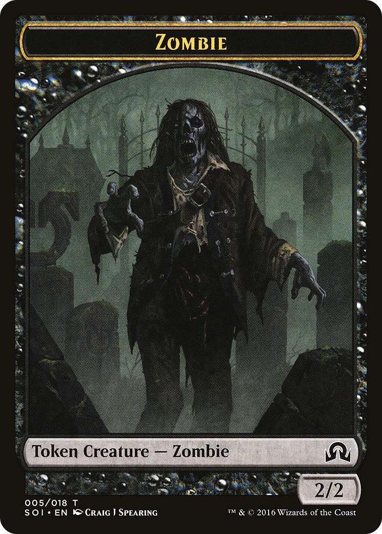 Zombie (SOI-005) - Shadows over Innistrad Tokens