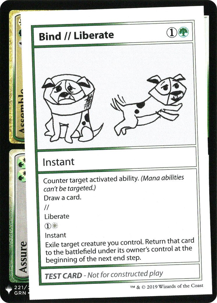 Bind // Liberate (CMB1-) - Mystery Booster Playtest Cards 2019