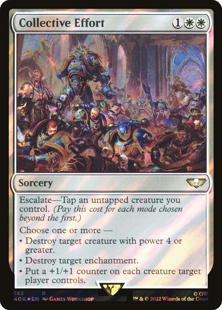 Collective Effort (40K-183★) - Warhammer 40,000 Commander Foil