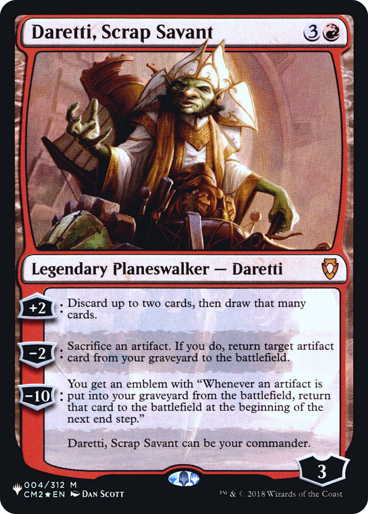 Daretti, Scrap Savant (LIST-CM2-4) - The List Foil