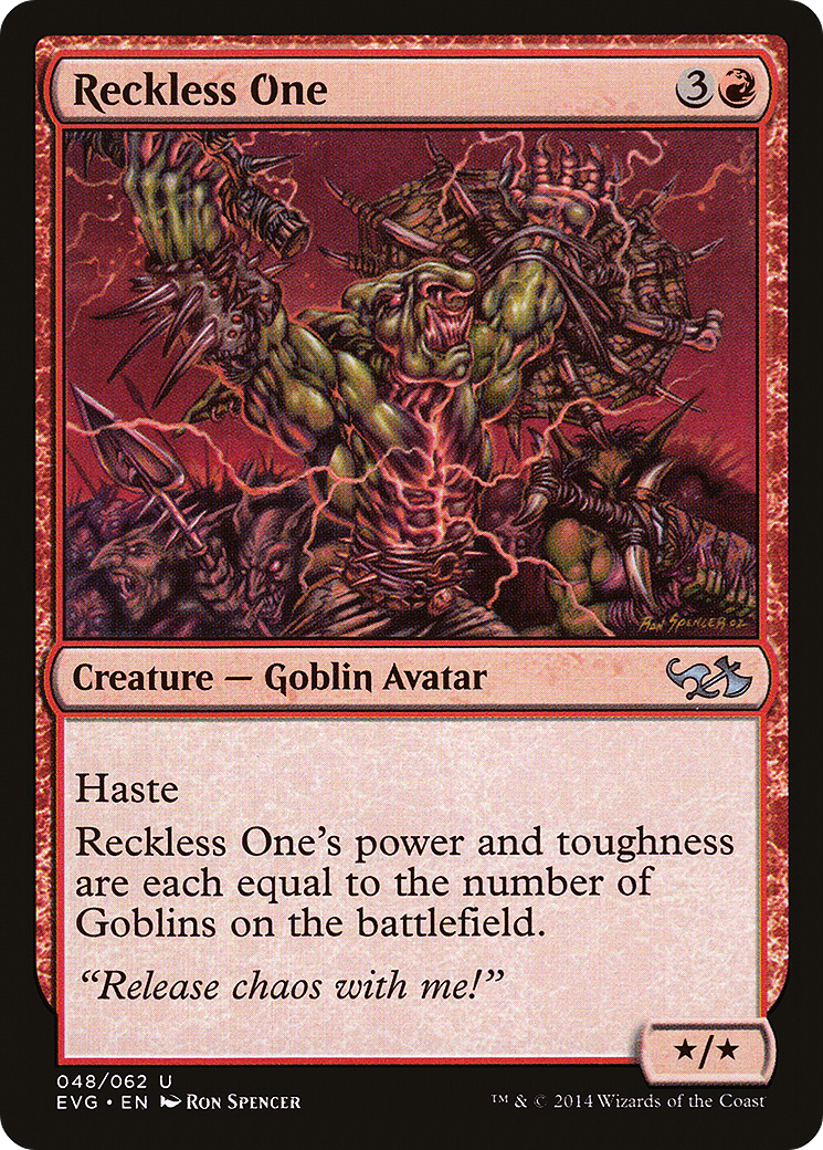 Reckless One (DD3-048) - Duel Decks Anthology: Elves vs. Goblins