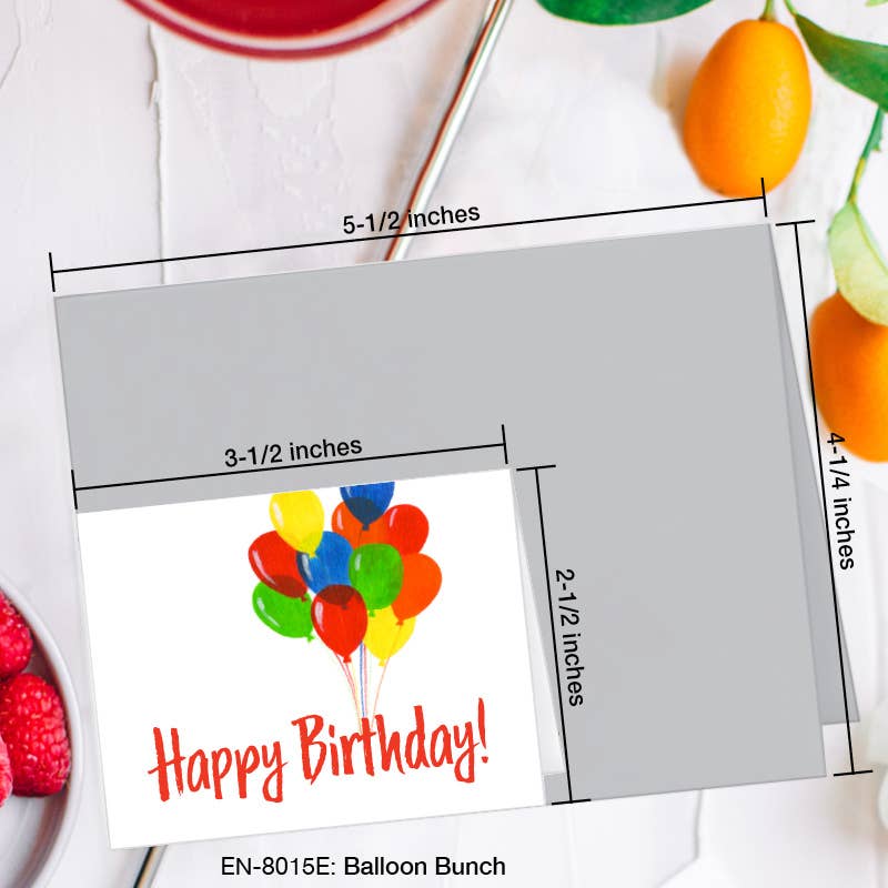 Balloon Bunch, Greeting Card (#8015E)