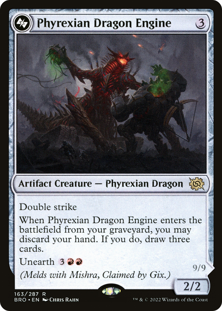 Phyrexian Dragon Engine (BRO-163A) - The Brothers' War Foil