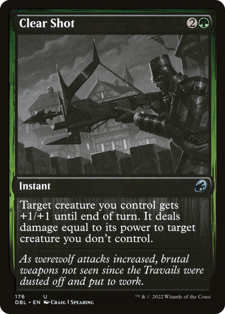 Clear Shot (DBL-176) - Innistrad: Double Feature Foil