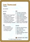 Jan Tomcani Decklist (WCD-) - World Championship Decks 2001