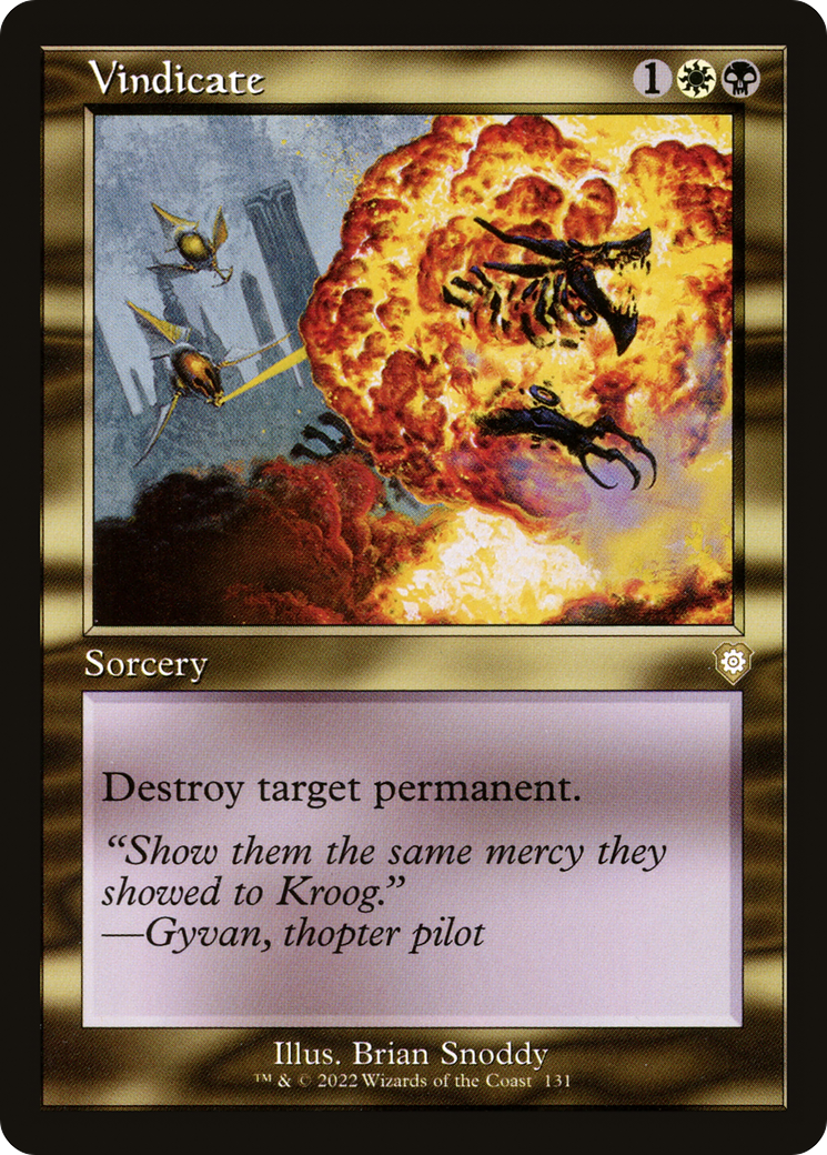 Vindicate (BRC-131) - The Brothers' War Commander