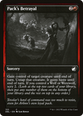 Pack's Betrayal (DBL-153) - Innistrad: Double Feature Foil