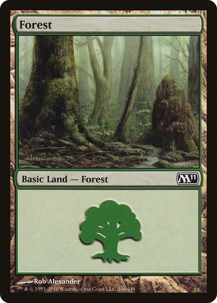 Forest (M11-246) - Magic 2011 Foil