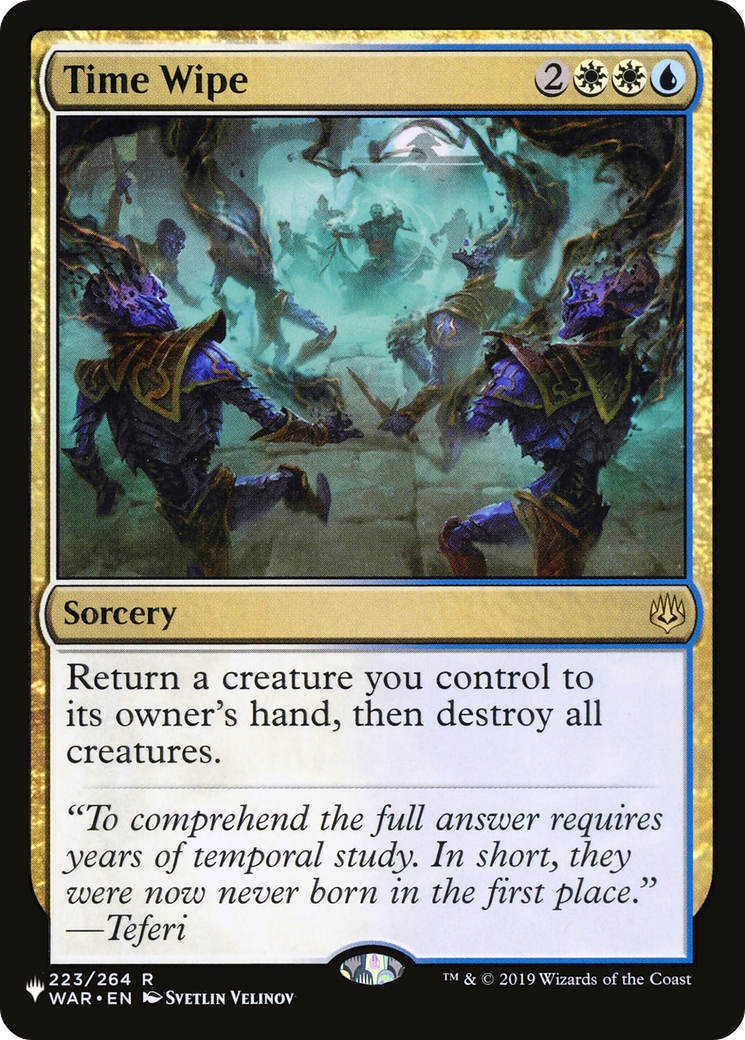 Time Wipe (LIST-WAR-223) - The List