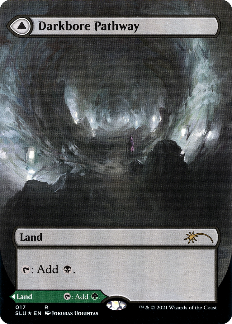 Darkbore Pathway // Slitherbore Pathway (SLU-017) - Secret Lair: Ultimate Edition: (Showcase) (Borderless) Foil