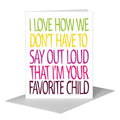 Favorite Child, Greeting Card (#8490A)
