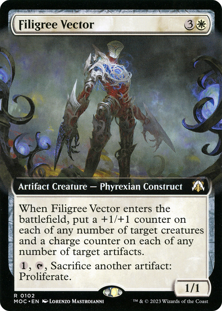 Filigree Vector (MOC-102) - March of the Machine Commander: (Extended Art)