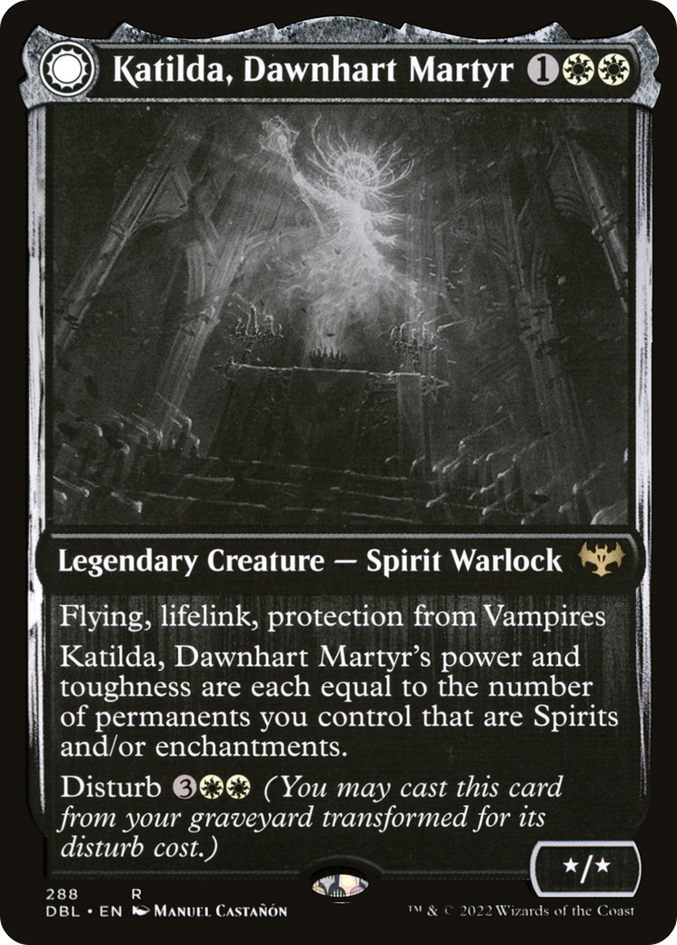 Katilda, Dawnhart Martyr // Katilda's Rising Dawn (DBL-288) - Innistrad: Double Feature: (Double Faced Transform)