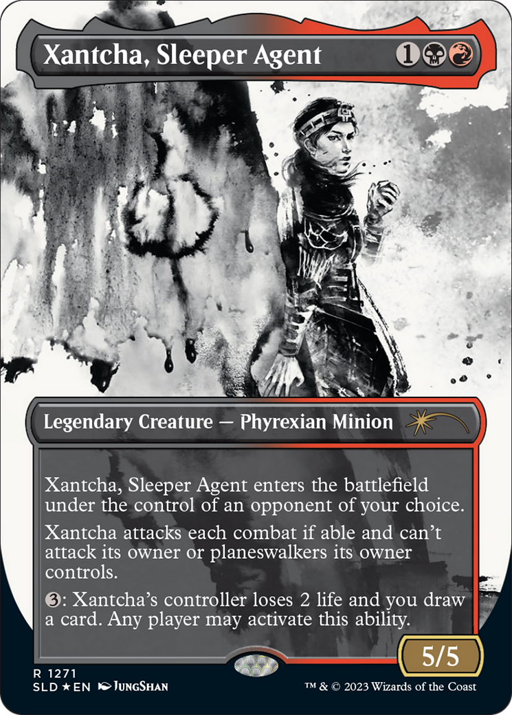 Xantcha, Sleeper Agent (SLD-1271) - Secret Lair Drop: (Showcase) (Borderless) Foil