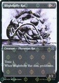 Blightbelly Rat (ONE-435) - Phyrexia: All Will Be One: (Showcase) Foil