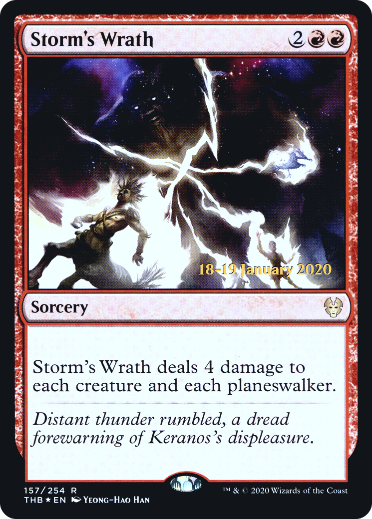 Storm's Wrath (PRE-157S) - Theros Beyond Death Promos Foil