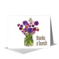 Alliums in Vase, Greeting Card (#7203B)