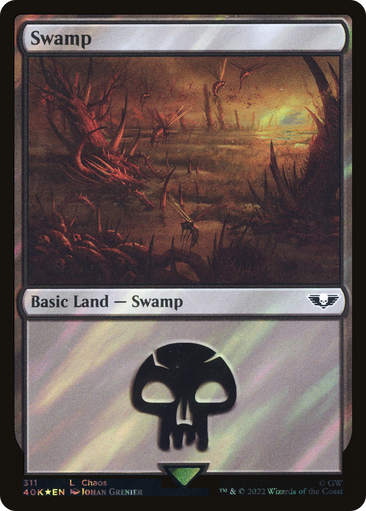 Swamp (40K-311★) - Warhammer 40,000 Commander Foil