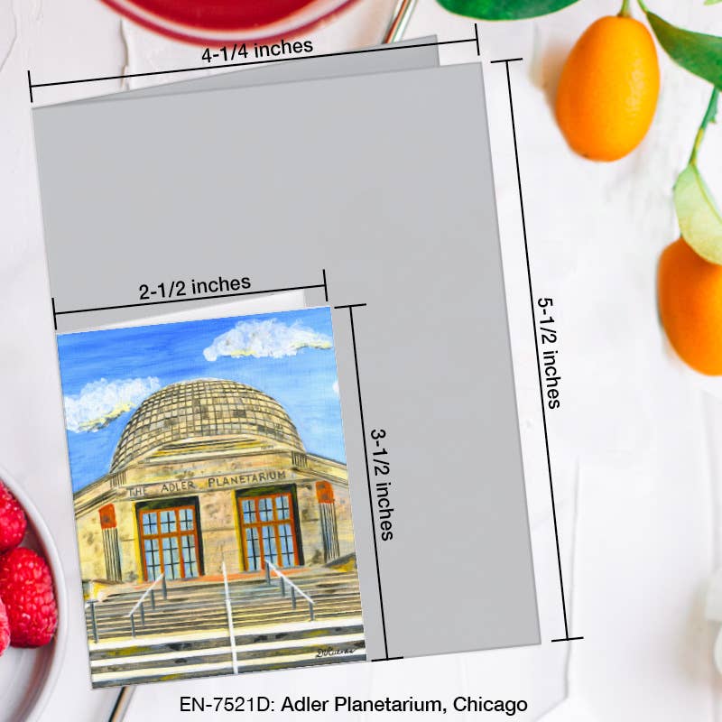 Adler Planetarium, Chicago, Greeting Card (#7521D)